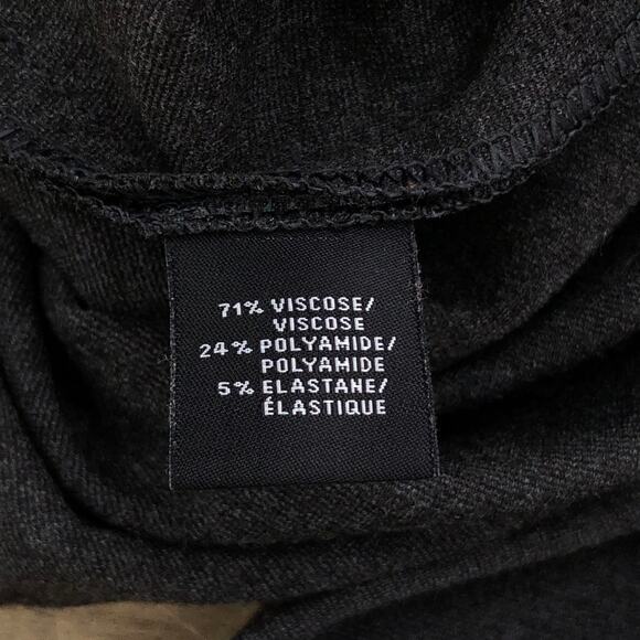 Lafayette 148 New York Womens Size 14 Pants Pull On Tapered Stretch Gray - Picture 10 of 12